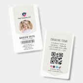 Aangepaste naam en foto | ID-kaart badge (Voor- en achterkant)