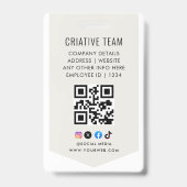 Aangepaste naam en foto | ID-kaart badge (Achterkant)