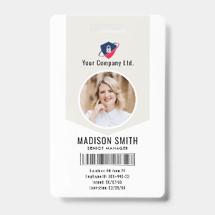 Aangepaste naam en foto   ID-kaart badge