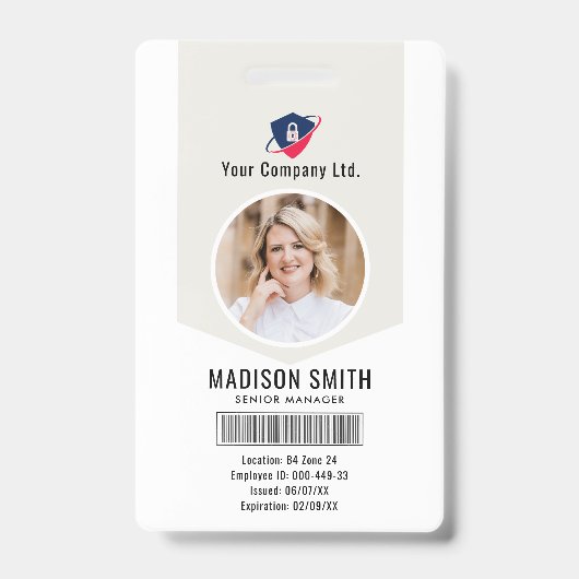 Aangepaste naam en foto | ID-kaart badge (Voorzijde)