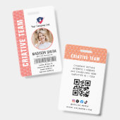 Aangepaste naam en foto | ID-kaart badge (Voor- en achterkant)