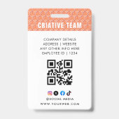 Aangepaste naam en foto | ID-kaart badge (Achterkant)