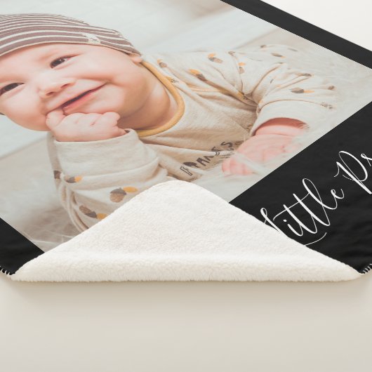 Aangepaste naam en foto sherpa deken (3/4)