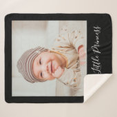 Aangepaste naam en foto sherpa deken (Voorkant (horizontaal))