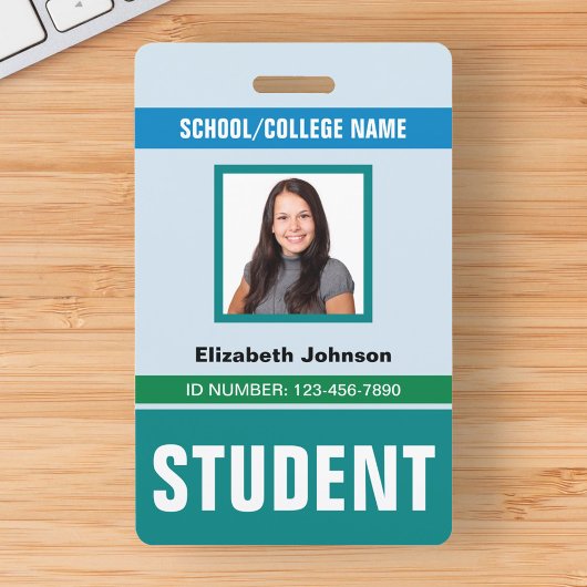Aangepaste naam en foto | Studentenkaart Badge