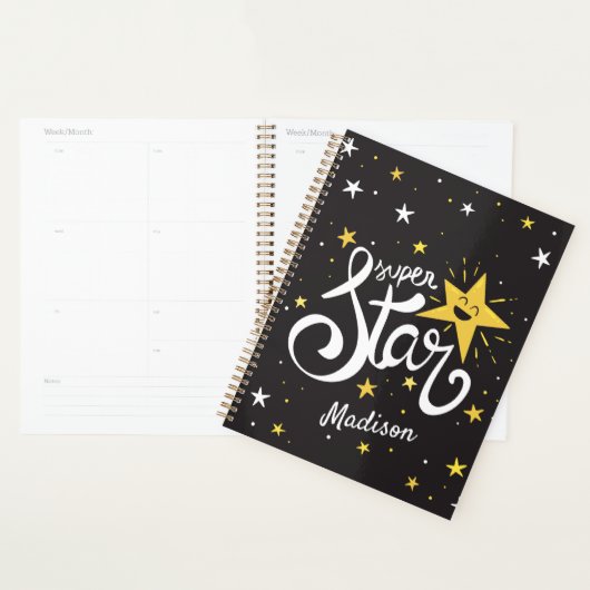 Aangepaste naam en foto Superstar Planner (Display)