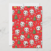 Aangepaste naam en foto voor Kerstmis voor katten Feestdagenkaart (Achterkant)