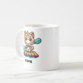 Aangepaste naam en gepersonaliseerde roeien schatt koffiemok (Voorkant links)