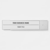 Aangepaste naam en handtekening van deur voor tite deurbordje (Voorkant)