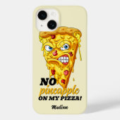 Aangepaste naam en ingrediënt Angry Pizza Case-Mate iPhone Case (Achterkant)