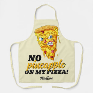 Aangepaste naam en ingrediënt Angry Pizza Schort