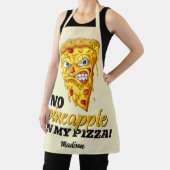 Aangepaste naam en ingrediënt Angry Pizza Schort (Insitu)