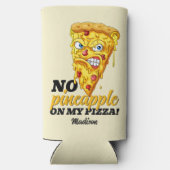 Aangepaste naam en ingrediënt Angry Pizza Seltzer Blikjeskoeler (Achterkant)