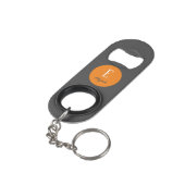 Aangepaste naam en initiaal van het schemermonogra mini flessenopener (Achterkant Gekanteld)