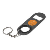 Aangepaste naam en initiaal van het schemermonogra mini flessenopener (Voorkant Gekanteld)