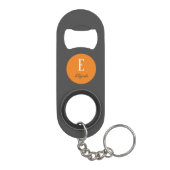 Aangepaste naam en initiaal van het schemermonogra mini flessenopener (Achterkant)