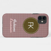 aangepaste naam en initialen Case-Mate iPhone case (Achterkant (horizontaal))