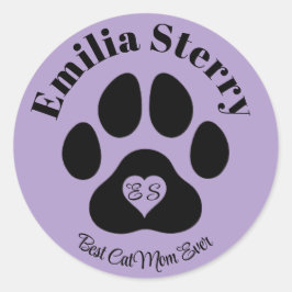 Aangepaste naam en Initialen Stickers voor dierenl