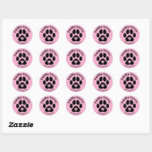 Aangepaste naam en Initialen Stickers voor dierenl (Vel)
