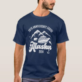 Aangepaste naam en jaar Alaska Cruise T-shirt (Voorkant)
