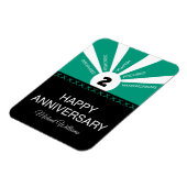 Aangepaste naam en jaar, Jubileum werknemer Magneet (Linkerzijde)