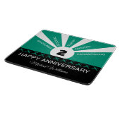 Aangepaste naam en jaar, Jubileum werknemer Snijplank (Hoek)