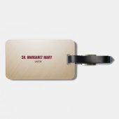 Aangepaste naam en Jaar non, 60e Jubileum Religieu Bagagelabel (Achterkant horizontaal)