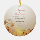 Aangepaste naam en Jaar non, 60e Jubileum Religieu Keramisch Ornament (Voorkant)