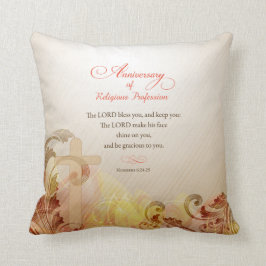 Aangepaste naam en Jaar non, 60e Jubileum Religieu Kussen