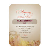 Aangepaste naam en Jaar non, 60e Jubileum Religieu Magneet (Verticaal)