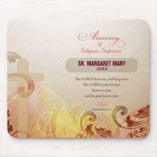 Aangepaste naam en Jaar non, 60e Jubileum Religieu Muismat (Voorkant)