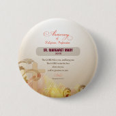 Aangepaste naam en Jaar non, 60e Jubileum Religieu Ronde Button 5,7 Cm (Voorkant)
