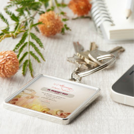 Aangepaste naam en Jaar non, 60e Jubileum Religieu Sleutelhanger