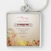 Aangepaste naam en Jaar non, 60e Jubileum Religieu Sleutelhanger (Voorkant)