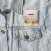 Aangepaste naam en Jaar non, 60e Jubileum Religieu Vierkante Button 5,1 Cm (In situ)