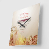 Aangepaste naam en Jaar non, 60e Jubileum Religieu Vierkante Klok (Hoek)