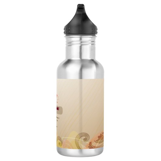 Aangepaste naam en Jaar non, 60e Jubileum Religieu Waterfles (Rechts)