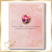 Aangepaste Naam en Jaar Roze en Gouden Planner