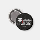 Aangepaste naam en jaarcode Afstuderen Magneet (Voorkant / Achterkant)