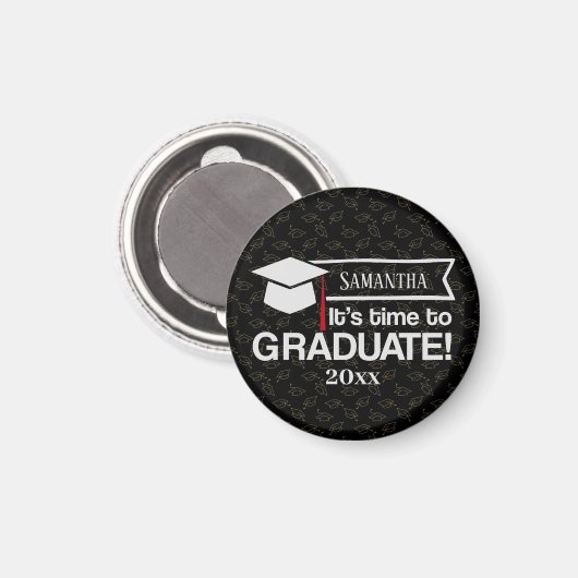 Aangepaste naam en jaarcode Afstuderen Magneet (Voorkant / Achterkant)