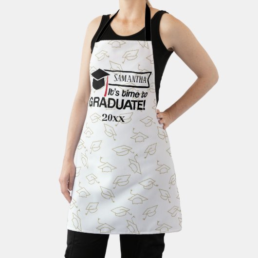Aangepaste naam en jaarcode Afstuderen Schort (Insitu)
