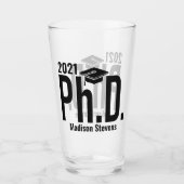 Aangepaste naam en jaardoctoraat glas (Voorkant)