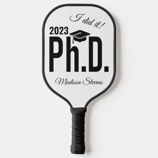 Aangepaste naam en jaardoctoraat pickleball paddle (Achterkant)