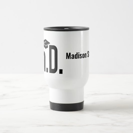 Aangepaste naam en jaardoctoraat  reisbeker (Center)