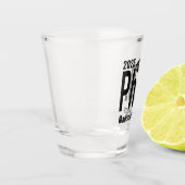Aangepaste naam en jaardoctoraat shot glas (Links)