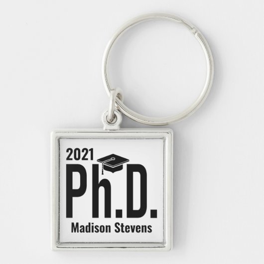 Aangepaste naam en jaardoctoraat sleutelhanger (Voorkant)