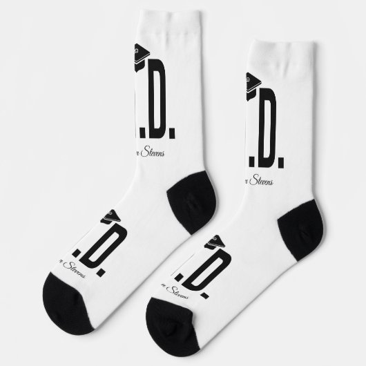 Aangepaste naam en jaardoctoraat sokken (Links)