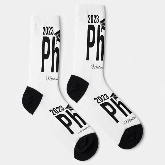 Aangepaste naam en jaardoctoraat sokken (Rechts)