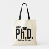 Aangepaste naam en jaardoctoraat tote bag (Achterkant)