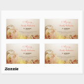 Aangepaste naam en jaarnaam, 60e priesterbestellin rechthoekige sticker (Vel)